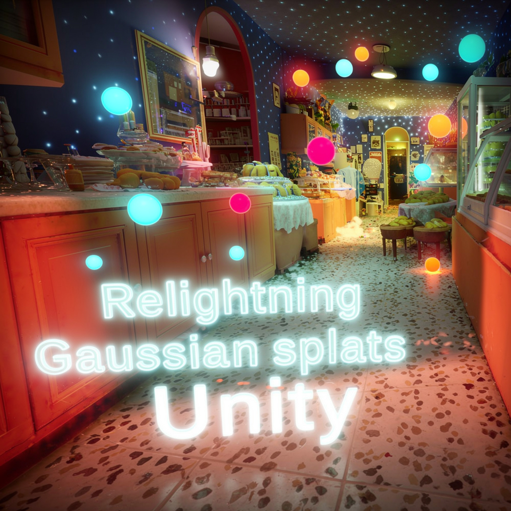 Gaussian Splatting Relighting — Custom Light Manager